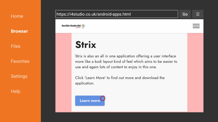 Scroll down and click Learn more under Strix.